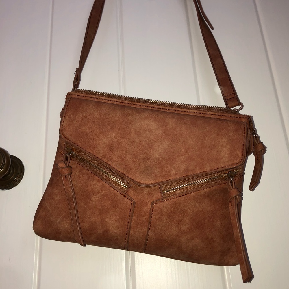 Free People Tan Crossbody Purse
